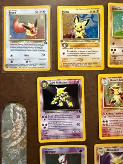 10 vintage Pokemon Holofoil cards 1999 Promo Eevee Mewtwo Pichu more - Image 2