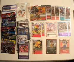 Digimon CCG/TCG card lot (600+) + sleeves - Image 1