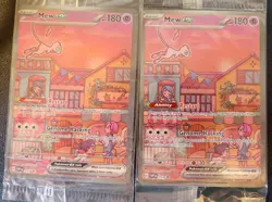 Lot 2 x Mew EX 151 Pokemon SVP 053 Scarlet Violet Black Star Promo Sealed Cards - Image 1