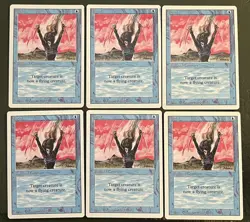 Magic / Flight - Blue Revised 3rd Edition Mtg Magic Rare x 6 NM Unplayed Cards - Image 1