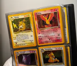 Vintage Pokemon Cards Bundle Fossil & Jungle in 1999 Base Set Folder Binder WOTC - Image 5