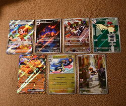 7 Card Lot Japanese Pokemon Holo cards Boldore Charizard Litleo Pidgeotto +3 - Image 1