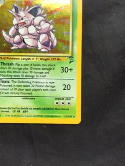 Pokemon Cards: Base Set 2 Rare Holo: Nidoking 11/130 - Image 5