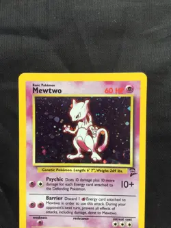 Pokemon Cards: Base Set 2 Rare Holo: Mewtwo 10/130 - Image 2