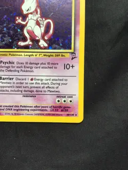 Pokemon Cards: Base Set 2 Rare Holo: Mewtwo 10/130 - Image 5