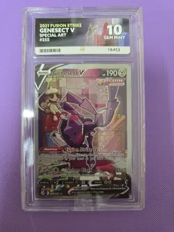 Genesect V 255/264 Ace 10 Gem Mint Pokemon Graded TCG Card Fusion Strike ENG - Image 1