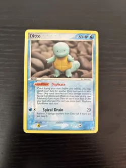 Pokemon TCG Squirtle Ditto Card 64/113 Common, English LP/Near Mint - Image 1