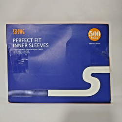 500 Count Precise -Fit 64 x 89 mm Clear Inner Card Sleeves, Transparent Soft Car - Image 1