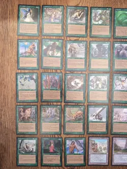 Magic The Gathering Alliances Green Cards Plus Colorless Lands M/NM - Image 2
