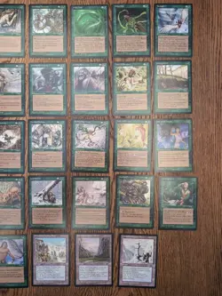 Magic The Gathering Alliances Green Cards Plus Colorless Lands M/NM - Image 3