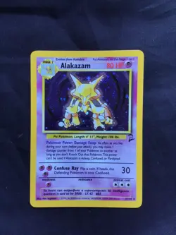 Pokemon Cards: Base Set 2 Rare Holo: Alakazam 1/130 - Image 1
