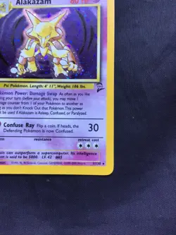 Pokemon Cards: Base Set 2 Rare Holo: Alakazam 1/130 - Image 5