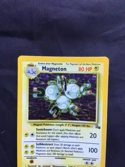 Pokemon Cards: Fossil Rare Holo: Magneton 11/62 - Image 2