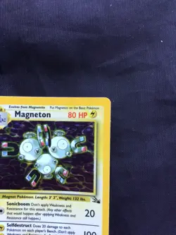 Pokemon Cards: Fossil Rare Holo: Magneton 11/62 - Image 4