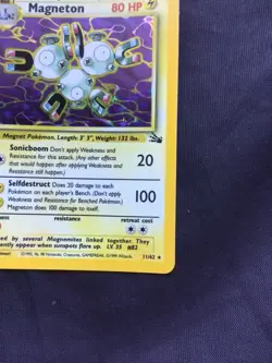 Pokemon Cards: Fossil Rare Holo: Magneton 11/62 - Image 5