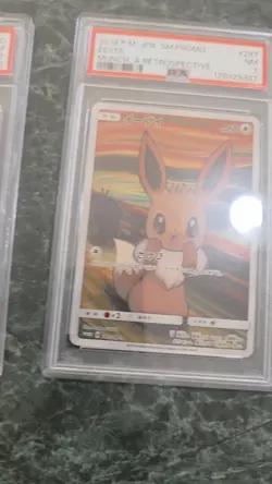 Pokemon Eevee Scream Munch: A Retrospective Promo 287/SM-P Japanese Card PSA 8 - Image 1