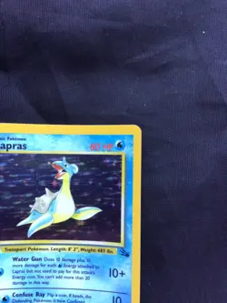 Pokemon Cards: Fossil Rare Holo: Lapras 10/62 - Image 4