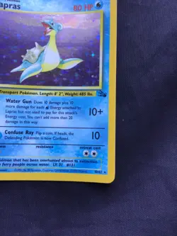 Pokemon Cards: Fossil Rare Holo: Lapras 10/62 - Image 5