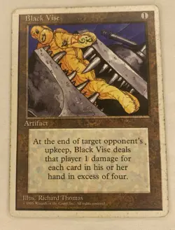 Black Vise MTG Core Set 4th Edition Regular - Image 1