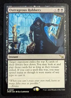 MTG - Outrageous Robbery - Murders at Karlov Manor - Pack Fresh!! - Image 1