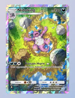 Nidoking Full-Art 1?, Pokemon TCG Pocket, English, Genetic Apex, Digital - Image 1