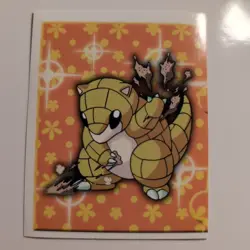 Pokemon - Sandshrew - Topps Merlin Sticker - Series 1 - #196/240 - 1999 - Image 1