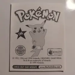 Pokemon - Sandshrew - Topps Merlin Sticker - Series 1 - #196/240 - 1999 - Image 2