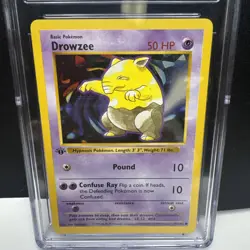 Drowzee Pokemon 1999 Base Set Shadowless 1st Edition English 49/102 CGC 8 - Image 2