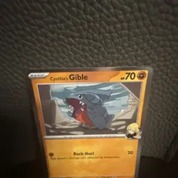 Pokemon TCG Cynthia's Gible 102/182 Cosmos Holo Destined Rivals Promo 1x Swirl🌀 - Image 3