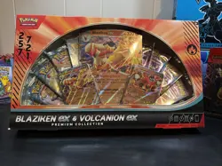 Pokemon TCG: Blaziken ex & Volcanion ex Premium Collection Amazon Exclusive - Image 1