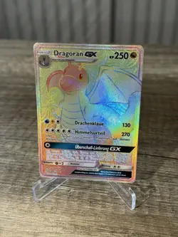 Dragoran GX Rainbow Fullart 248/236 Secret Rare Vintage Pokemon Karten Sammlung - Image 3