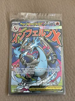 *sealed* Mega Charizard X ex 023 Me: Mega Evolution Promo Holo Pokemon - Image 1