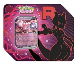 Pokemon Scarlet & Violet Destined Rivals Team Rocket Tin Mewtwo (Factory Sealed) - Image 1