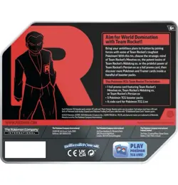 Pokemon Scarlet & Violet Destined Rivals Team Rocket Tin Mewtwo (Factory Sealed) - Image 2