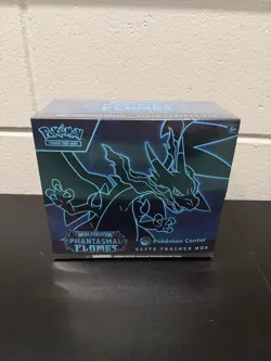 Phantasmal Flames Pokemon Center Exclusive Elite Trainer Box ETB Sealed - Image 1