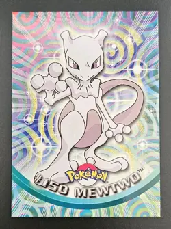 2000 Topps Pokemon TV Animation Series 3 Mewtwo Blue Logo #150 - Image 1