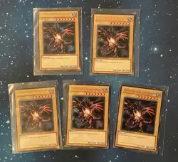 5x YuGiOh! ROTAUGIGER SCHWARZER DRACHE ULTRA RARE LIMITIERT LC01-DE006 NEAR MINT - Image 1