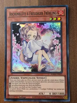Yu-Gi-Oh! RA04-DE025 Aschenblute & Freudiger Fruhling Super Rare NM 1st - Image 1