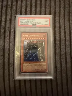 Yu-Gi-Oh Torwachter Gate Guardian MRD 1. Edition PSA 9 - Image 1