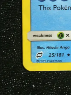 Pokemon TCG Blastoise Sun & Moon Team Up Card 25/181 Cracked Ice Holo - Image 5