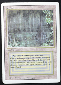 Bayou Magic Card Dual Land Revised MTG Reserved List - Image 3