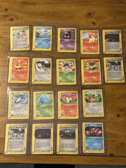 2002 Pokemon Expedition Set Lot Bulbasaur Totodile E Reader 22 Cards Vintage TCG - Image 1