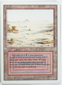 Badlands Magic Card Dual Land Revised MTG Reserved List - Image 1