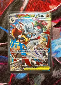 Pokemon TCG Mega Lucario EX 179/132 SIR : Mega Evolutions Pokemon Card - Image 1
