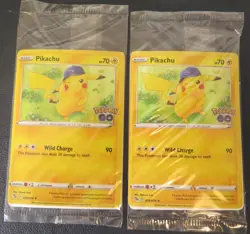 Lot 2 x 2022 Pokemon GO Pikachu Holo Promo Card 028/078 New Sealed - Image 1