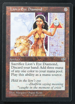 Lion's Eye Diamond Magic Card Mirage MTG Reserved List - Image 1