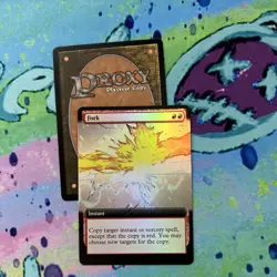 Fork Extended Art Foil Play Test Mtg Card - Image 1