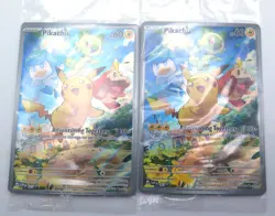 Lot 4 x Pikachu Pokemon SVP 027 Scarlet Violet Paldea ETB Promo Sealed Cards - Image 3
