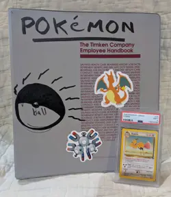 Vintage Pokemon Binder ~150 cards (1st Ed, rares) + PSA 9 graded - Image 1