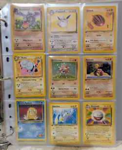 Vintage Pokemon Binder ~150 cards (1st Ed, rares) + PSA 9 graded - Image 2